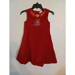 Disney Store Elena of Avalor Fancy Party Dress Holiday Girl Costume Gown Red 7/8